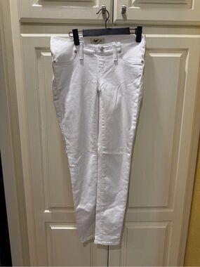 Madewell White Skinny Jeans maternity